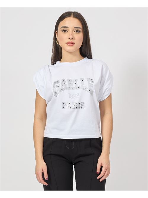 T-shirt femme à manches volantées Gaelle Paris GAELLE PARIS | GAABW04580BI01